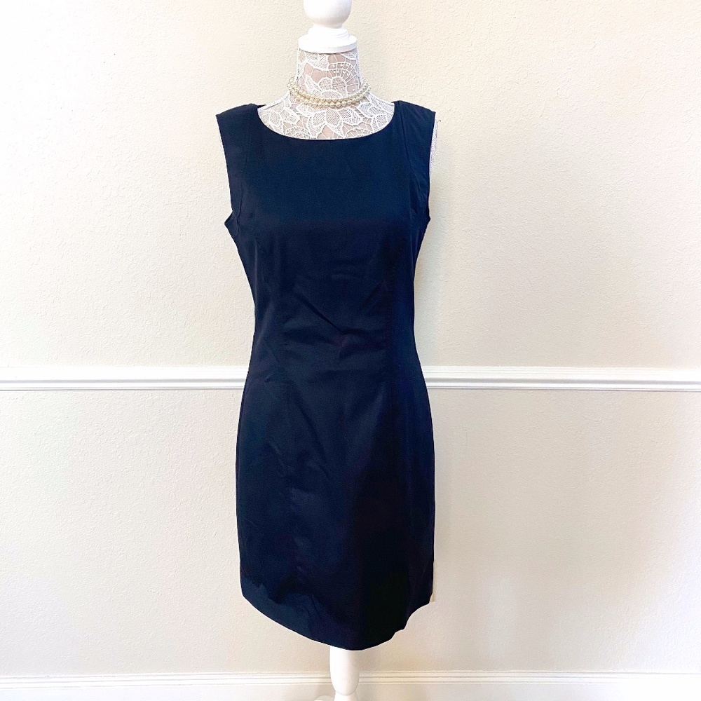 Anna Rachele | Sheath Round Neck Dress in Black 10